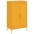 Aparador de acero amarillo mostaza 68x39x113