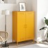 Aparador de acero amarillo mostaza 68x39x113