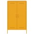 Aparador de acero amarillo mostaza 68x39x113