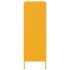 Aparador de acero amarillo mostaza 68x39x113