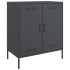 Aparador de acero gris antracita 68x39x79