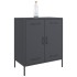 Aparador de acero gris antracita 68x39x79