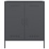 Aparador de acero gris antracita 68x39x79