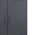 Aparador de acero gris antracita 68x39x79