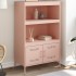 Aparador de acero rosa 68x39x113