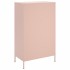 Aparador de acero rosa 68x39x113