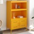 Aparador de acero amarillo mostaza 68x39x113