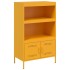 Aparador de acero amarillo mostaza 68x39x113