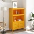 Aparador de acero amarillo mostaza 68x39x113