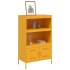Aparador de acero amarillo mostaza 68x39x113