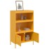 Aparador de acero amarillo mostaza 68x39x113
