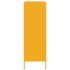 Aparador de acero amarillo mostaza 68x39x113