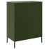 Aparador de acero verde oliva 68x39x89