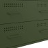 Aparador de acero verde oliva 68x39x89