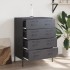 Aparador de acero gris antracita 68x39x89