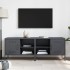 Muebles de TV 2 unidades acero gris antracita 68x39x50,5