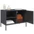 Muebles de TV 2 unidades acero gris antracita 68x39x50,5