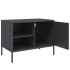 Muebles de TV 2 unidades acero gris antracita 68x39x50,5