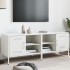 Muebles de TV 2 piezas acero blanco 68x39x50,5