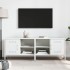 Muebles de TV 2 piezas acero blanco 68x39x50,5
