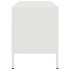 Muebles de TV 2 piezas acero blanco 68x39x50,5