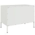 Muebles de TV 2 piezas acero blanco 68x39x50,5