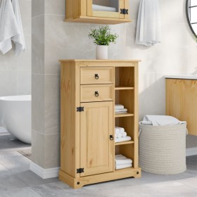 Armario de baño Corona madera maciza de pino 70x33x110