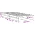 Cama sin colchón madera maciza de pino marrón cera 100x200