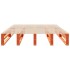 Estructura de cama sin colchón madera maciza marrón 120x190