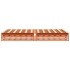 Estructura de cama sin colchón madera maciza marrón 120x190