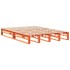 Estructura de cama sin colchón madera maciza marrón 120x190