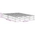 Estructura de cama sin colchón madera maciza marrón 120x190