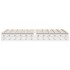 Estructura de cama sin colchón madera de pino blanco 135x190