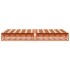 Cama sin colchón madera maciza de pino marrón cera 140x190