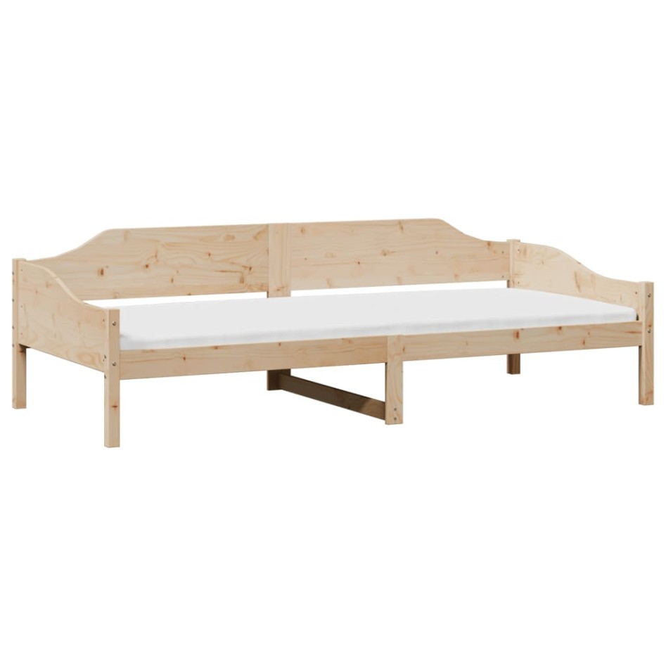 Estructura de cama sin colchón madera maciza de pino 90x190
