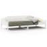 Estructura de cama sin colchón madera de pino blanca 90x200
