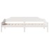Estructura de cama sin colchón madera de pino blanca 90x200