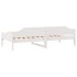 Estructura de cama sin colchón madera de pino blanca 90x200