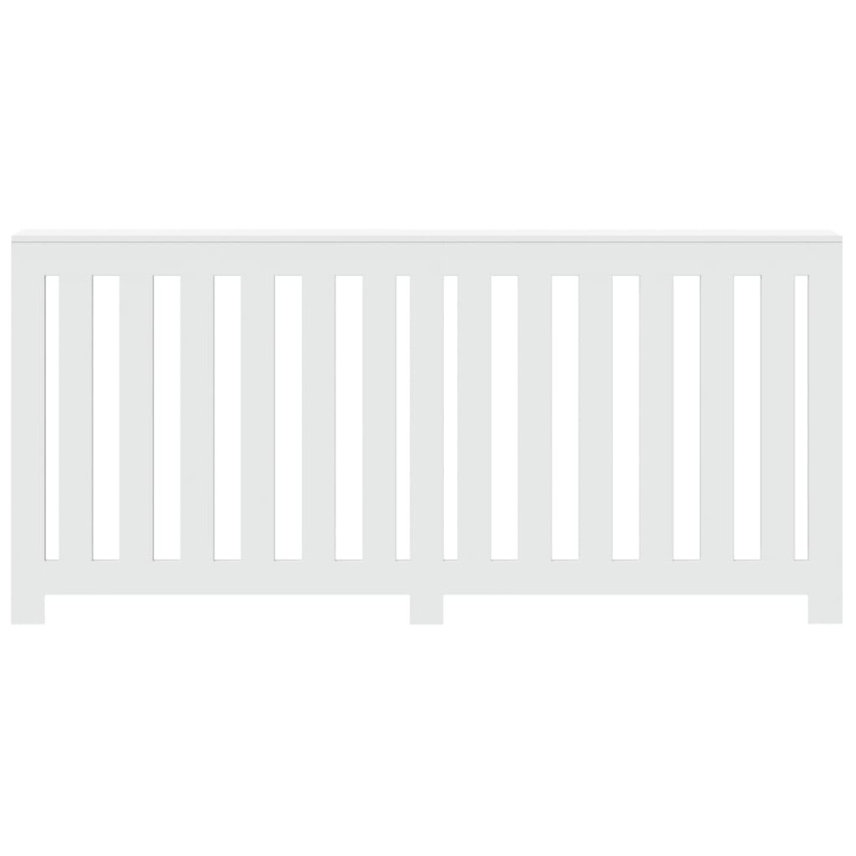 Cubierta de radiador madera de ingeniería blanco 175x20x82