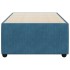 Estructura de cama de terciopelo azul 90x190
