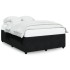 Estructura de cama sin colchón terciopelo negro 140x190