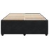 Estructura de cama sin colchón terciopelo negro 140x190