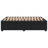 Estructura de cama sin colchón terciopelo negro 140x190