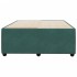 Estructura cama sin colchón terciopelo verde oscuro 120x200