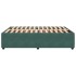 Estructura cama sin colchón terciopelo verde oscuro 140x200