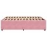 Estructura de cama sin colchón terciopelo rosa 140x200