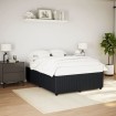 Estructura de cama sin colchón terciopelo negro 160x200 cm