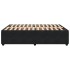 Estructura de cama sin colchón terciopelo negro 160x200