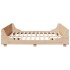 Estructura de cama sin colchón madera maciza de pino 180x200