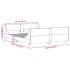 Estructura de cama sin colchón madera maciza marrón 135x190